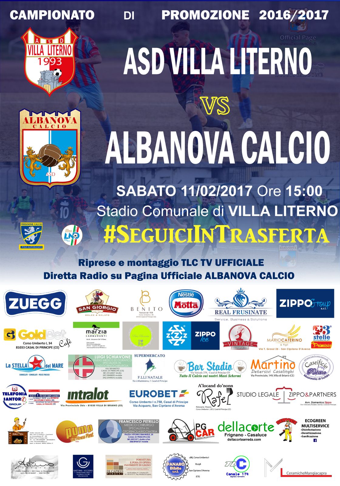 Villa Literno-Albanova, ecco i convocati di mister Sanchez