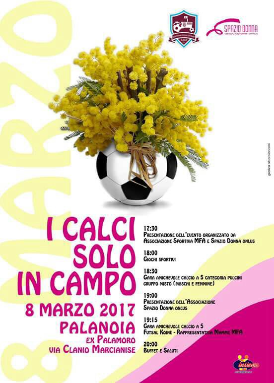 “I calci solo in campo”: Spazio Donna e Marcianise Futsal Academy insieme per la Festa della Donna