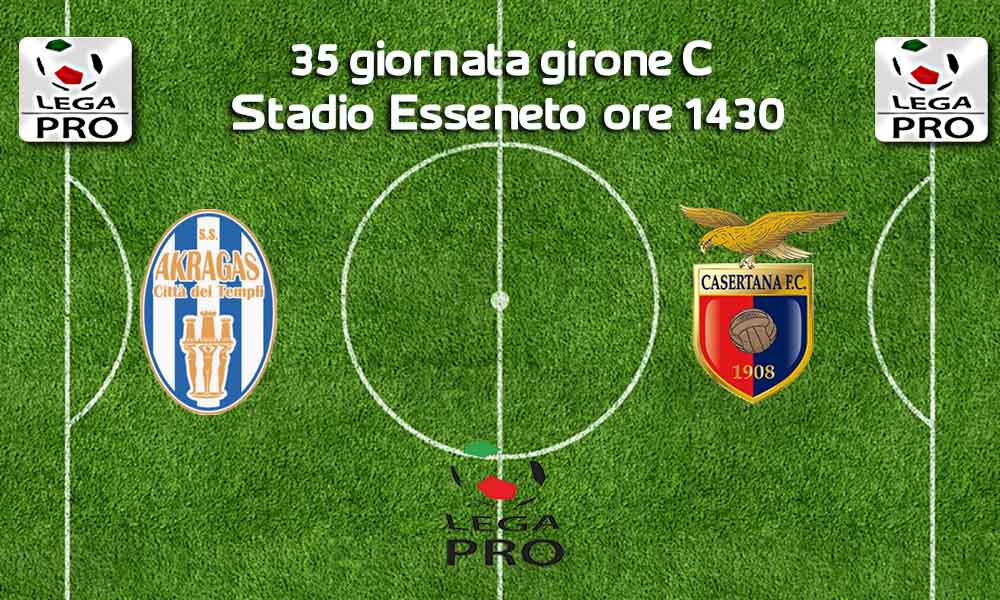 Akragas-Casertana si parte alle 14.30, le formazioni ufficiali: tante novità per i falchetti