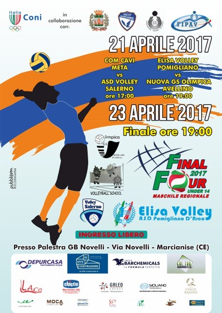 Marcianise protagonista alle Final Four under 14 di pallavolo maschile