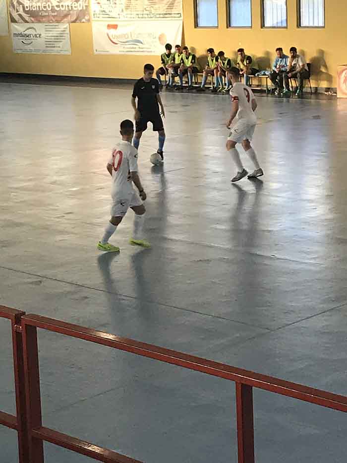 Un'azione della gara