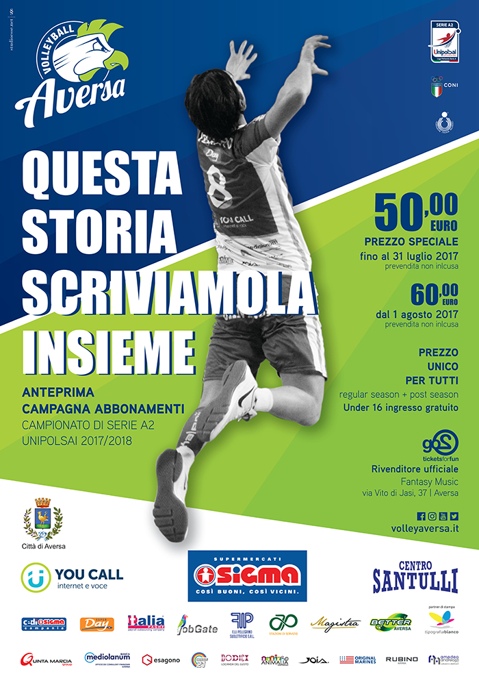 “Questa storia scriviamola insieme”, parte la campagna abbonamenti della Sigma Aversa