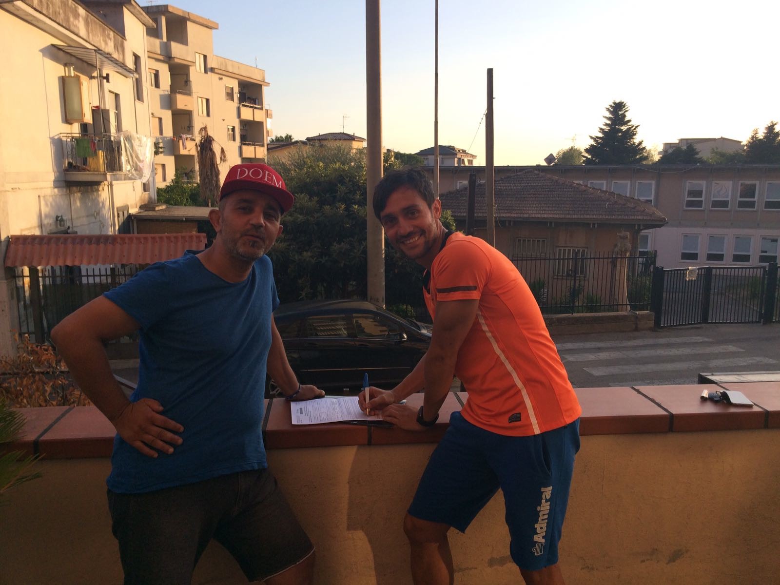 Il ds Armando Cimmino con Antonio Mastroianni