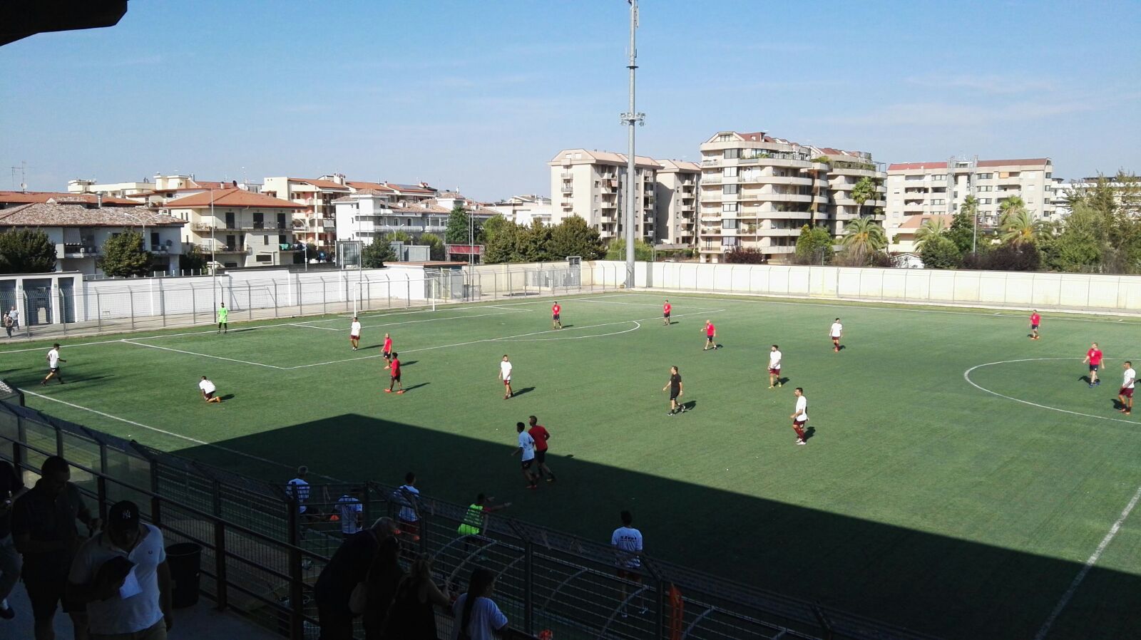 Un momento dell'amichevole