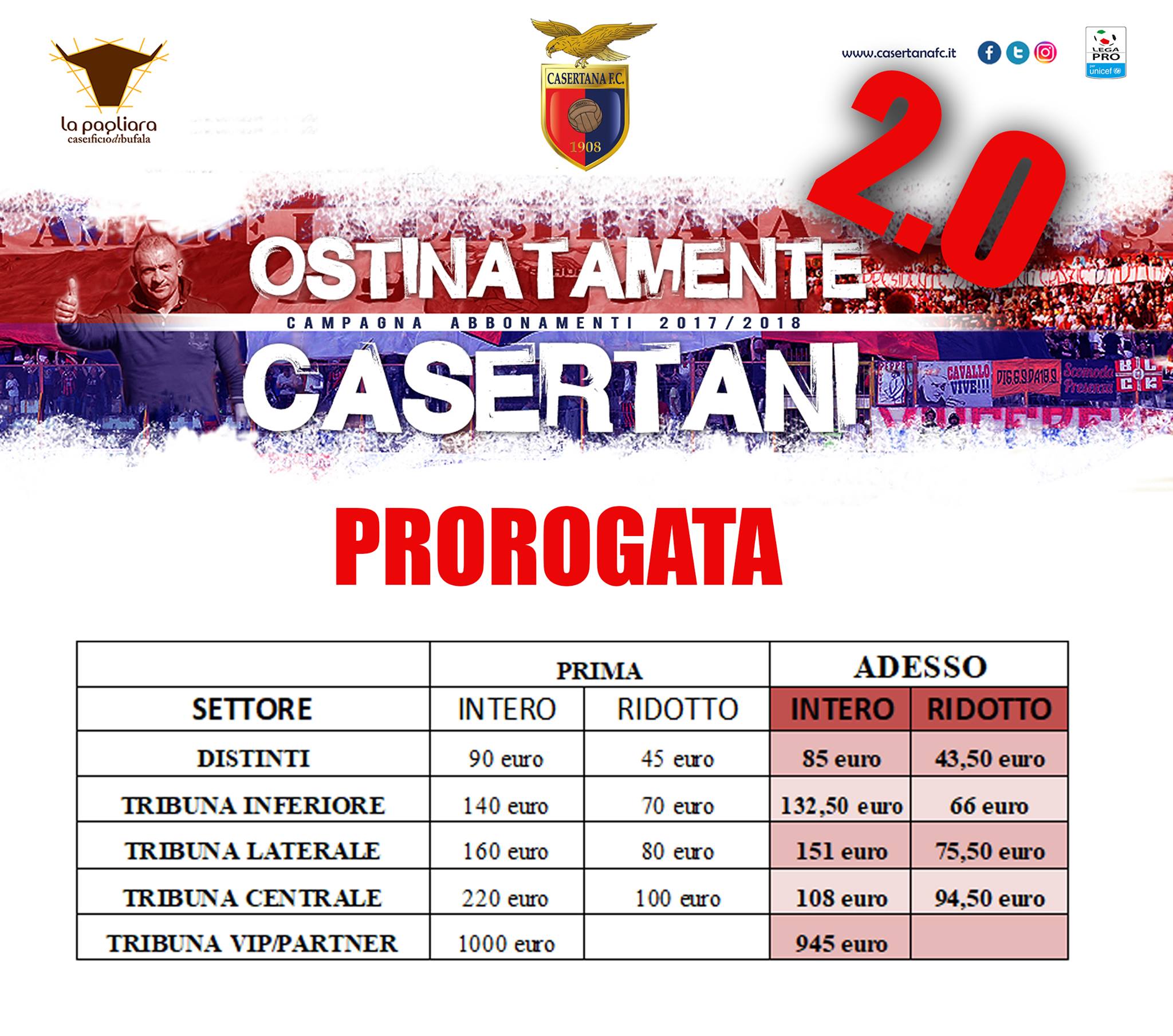 La locandina degli abbonamenti