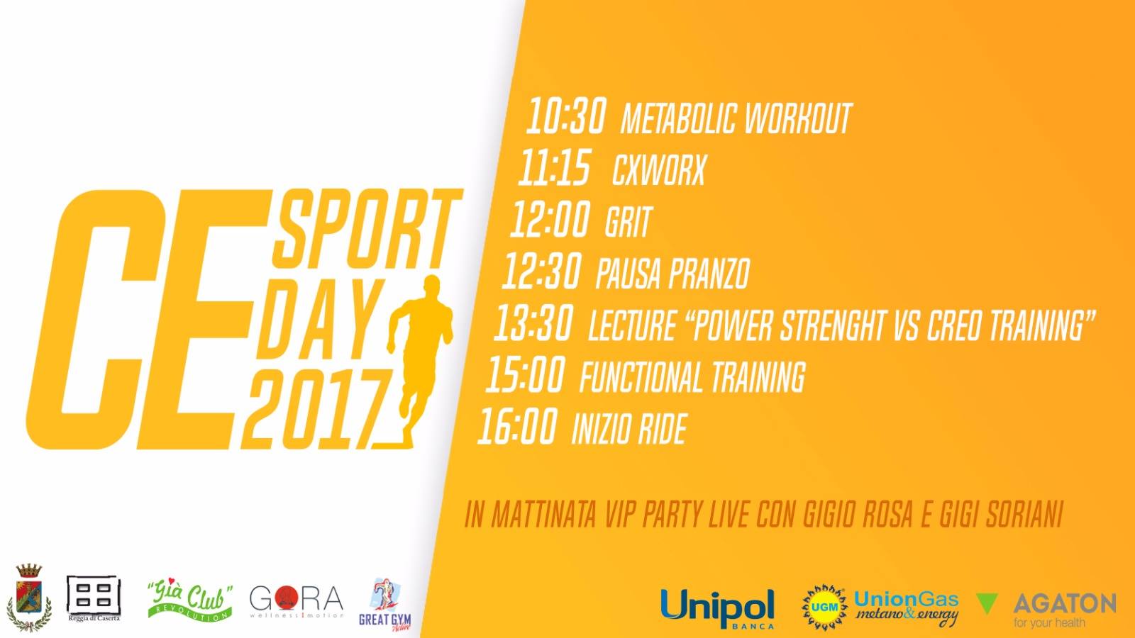 Il 23 settembre scatta il ‘Ce Sport Day’: ecco il programma completo