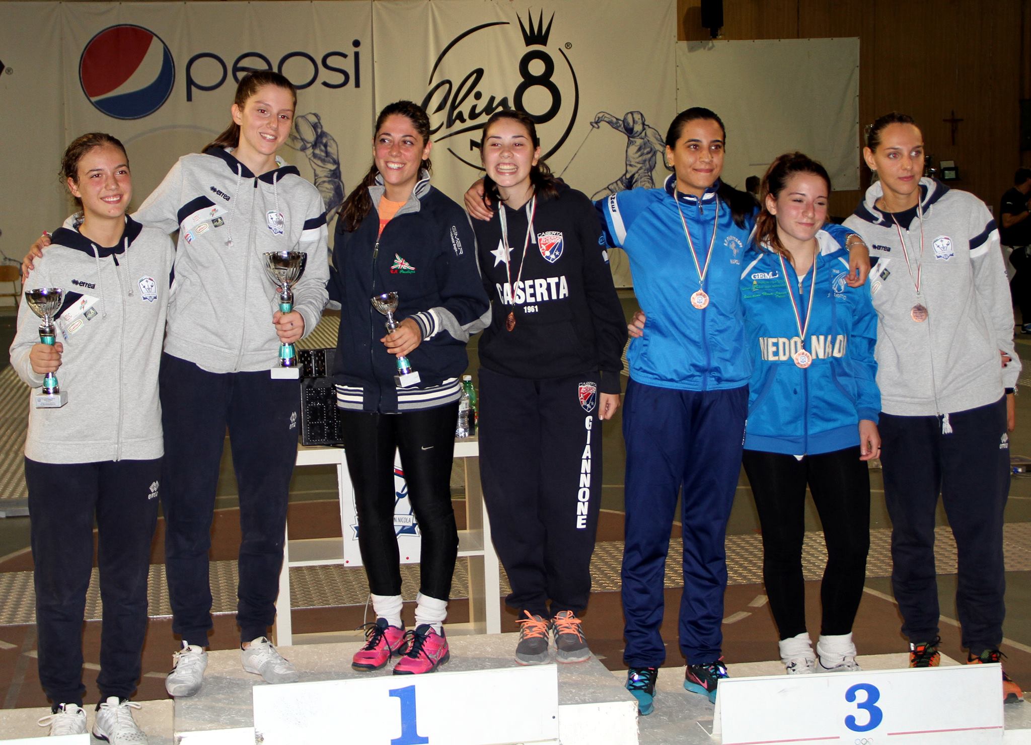 Ottimi risultati per la Giannone Caserta nelle qualificazione regionali Assoluti di Spada. Applausi per Tedesco, Signore, Salzano e Rubino