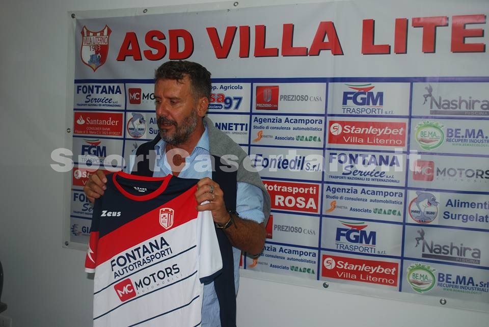 Ulivi sbarca a Villa Literno. La fotogallery della presentazione del nuovo tecnico biancorosso