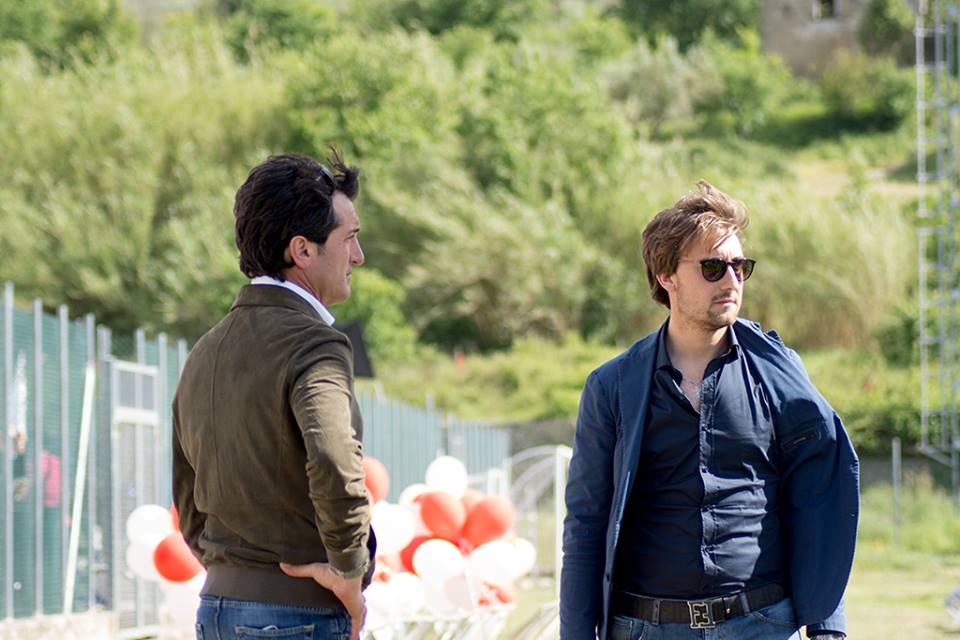 Nicola Falcone (a destra) con il presidente Giovanni Fontana (a sinistra)