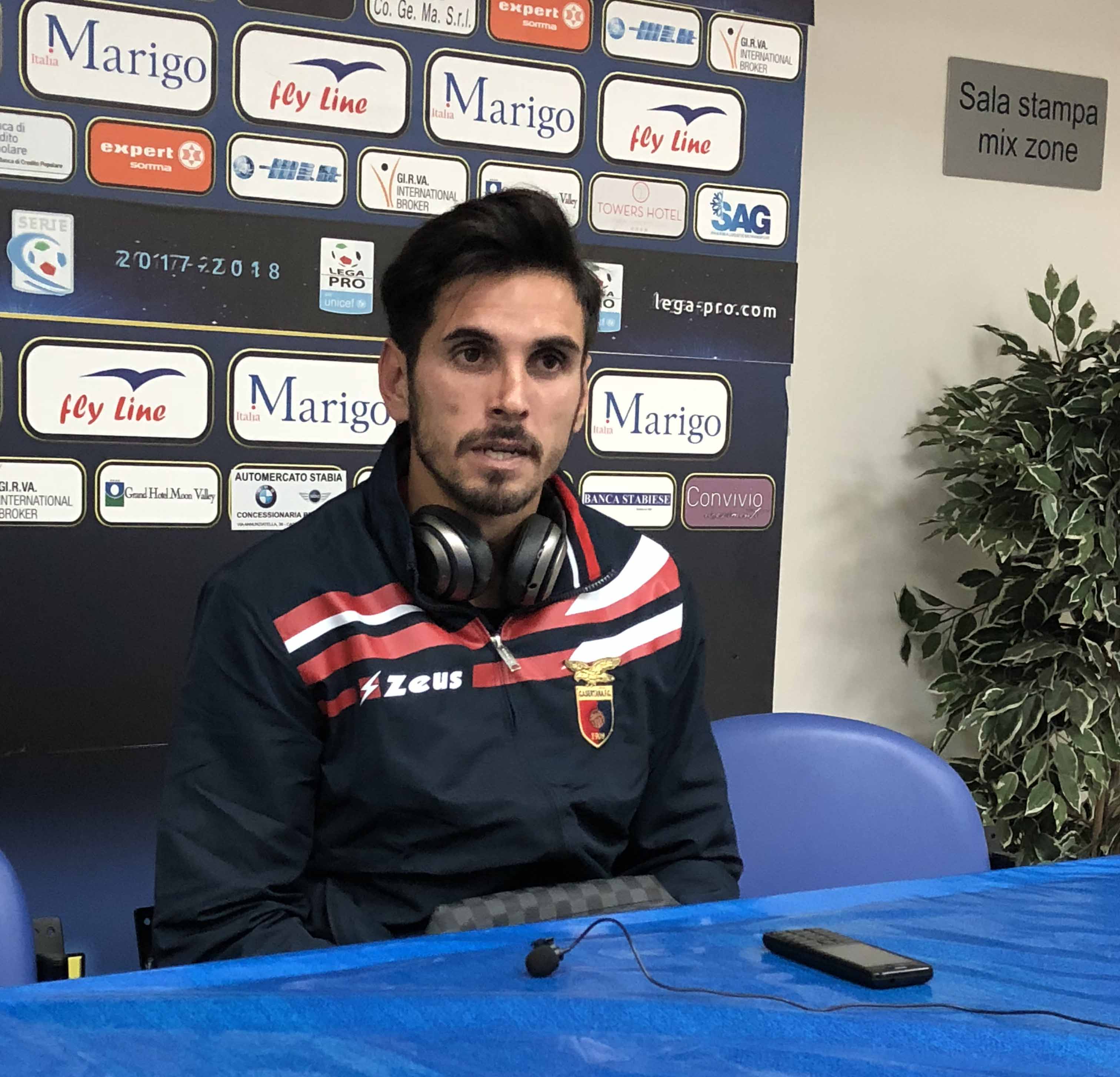 Alfageme nuovo re dei bomber: “Risultato meritato su un campo difficile. Io via da Caserta? Non scherziamo…”