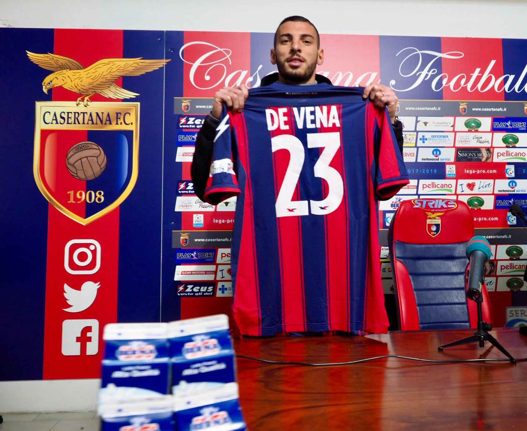 Alessandro De Vena neo acquisto della Casertana (Foto Giuseppe Scialla)