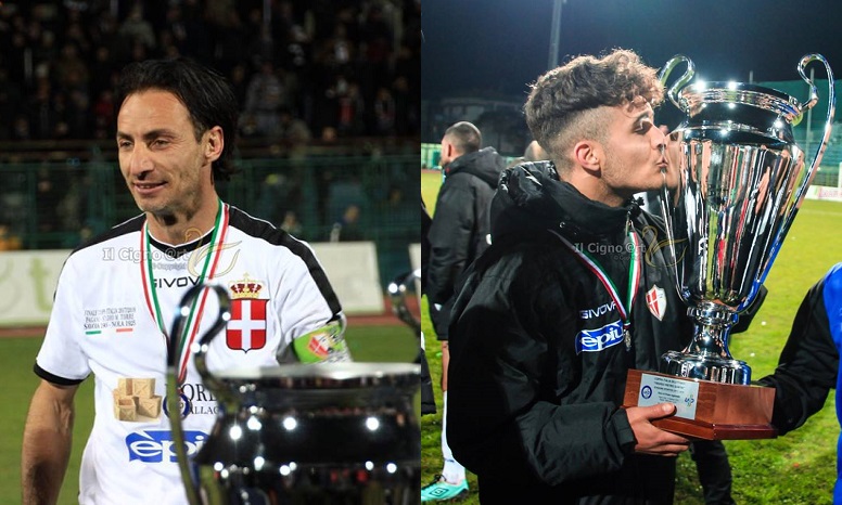 Dino Fava Passaro e Simone Del Prete con la Coppa Italia