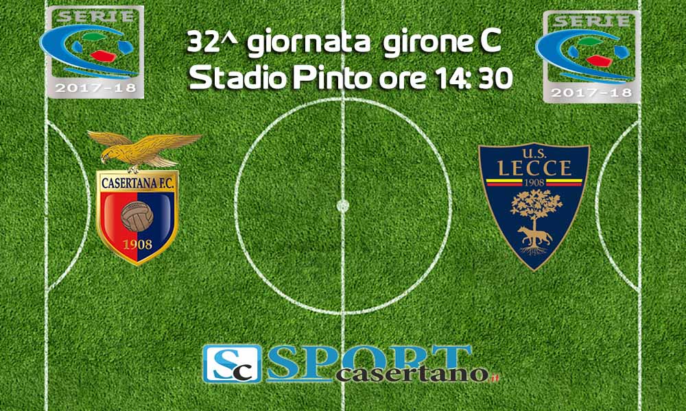Le formazioni ufficiali di Casertana-Lecce: tornano Turchetta e Alfageme