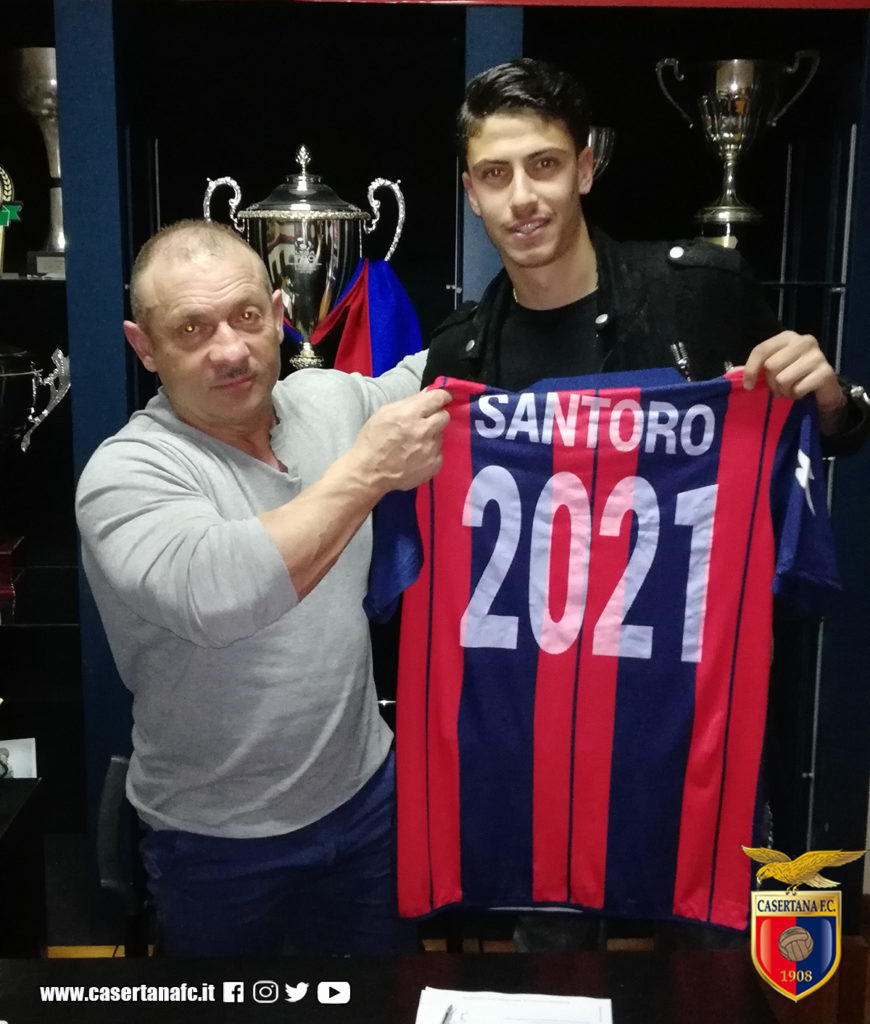La Casertana blinda Santoro "Emozione unica, un grazie al presidente D