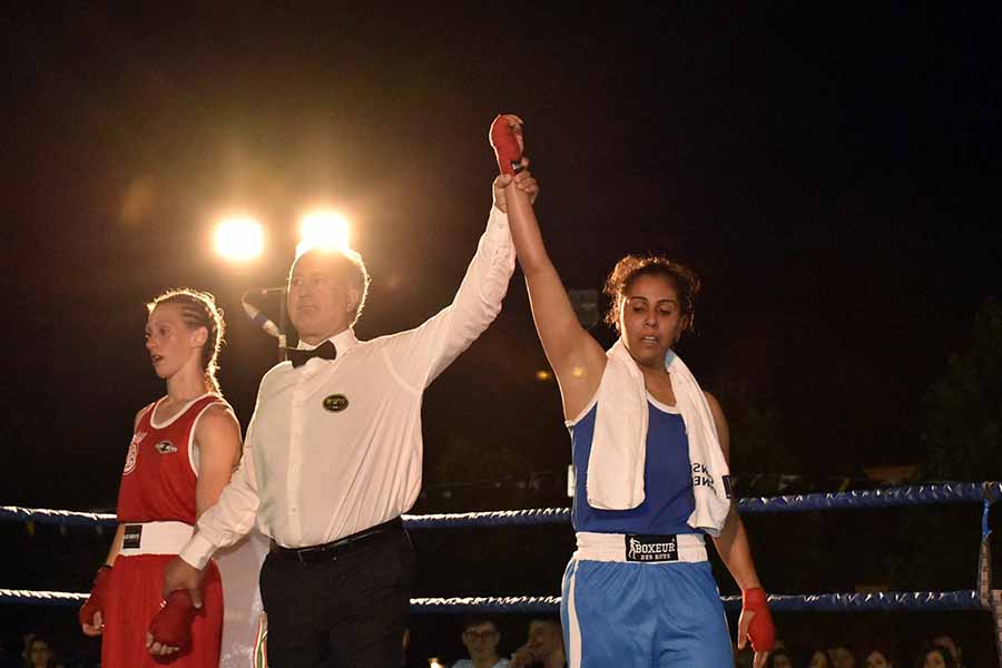 Sirine Charaabi vincitrice venerdì sera (Foto Marco Falco)