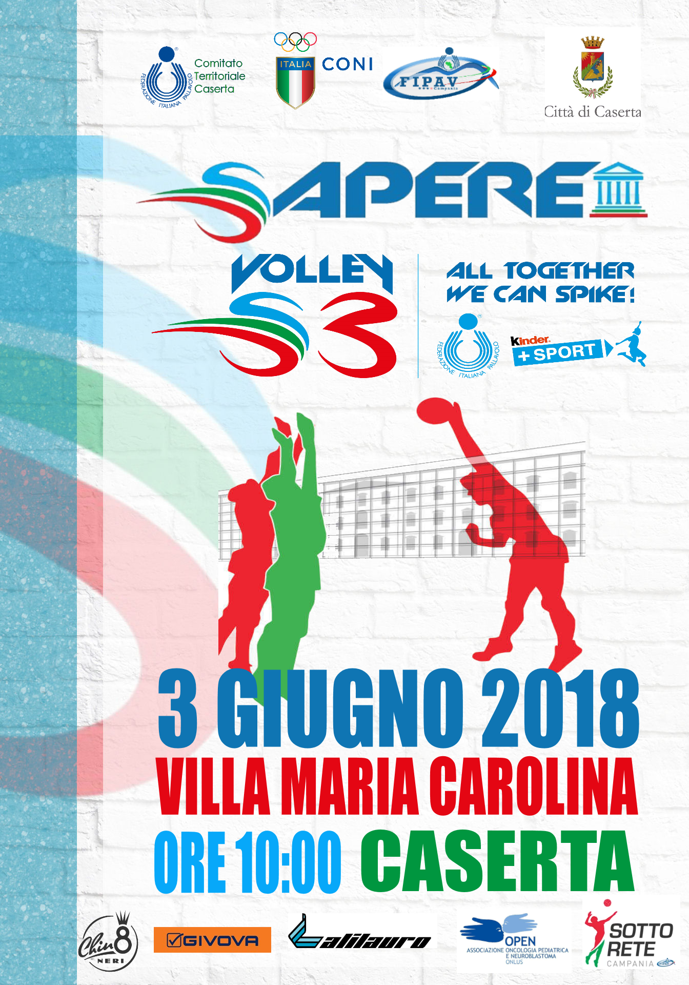 Domenica volley protagonista alla Giornata Nazionale dello sport con il progetto S3 Sapere