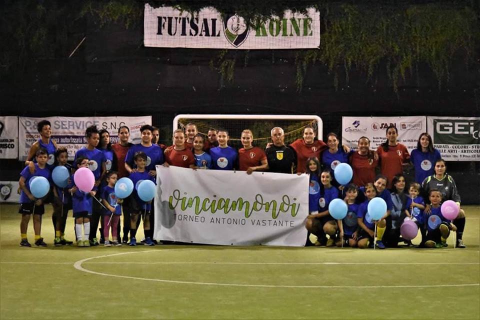 Stasera gran finale del torneo di calcio a 5 femminile “VinciamoNoi 2.0” in memoria del piccolo Antonio Vastante