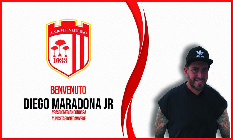 Il Villa Literno abbraccia Maradona Jr: “Spero di poter dare il mio contributo a questo gruppo per vincere”