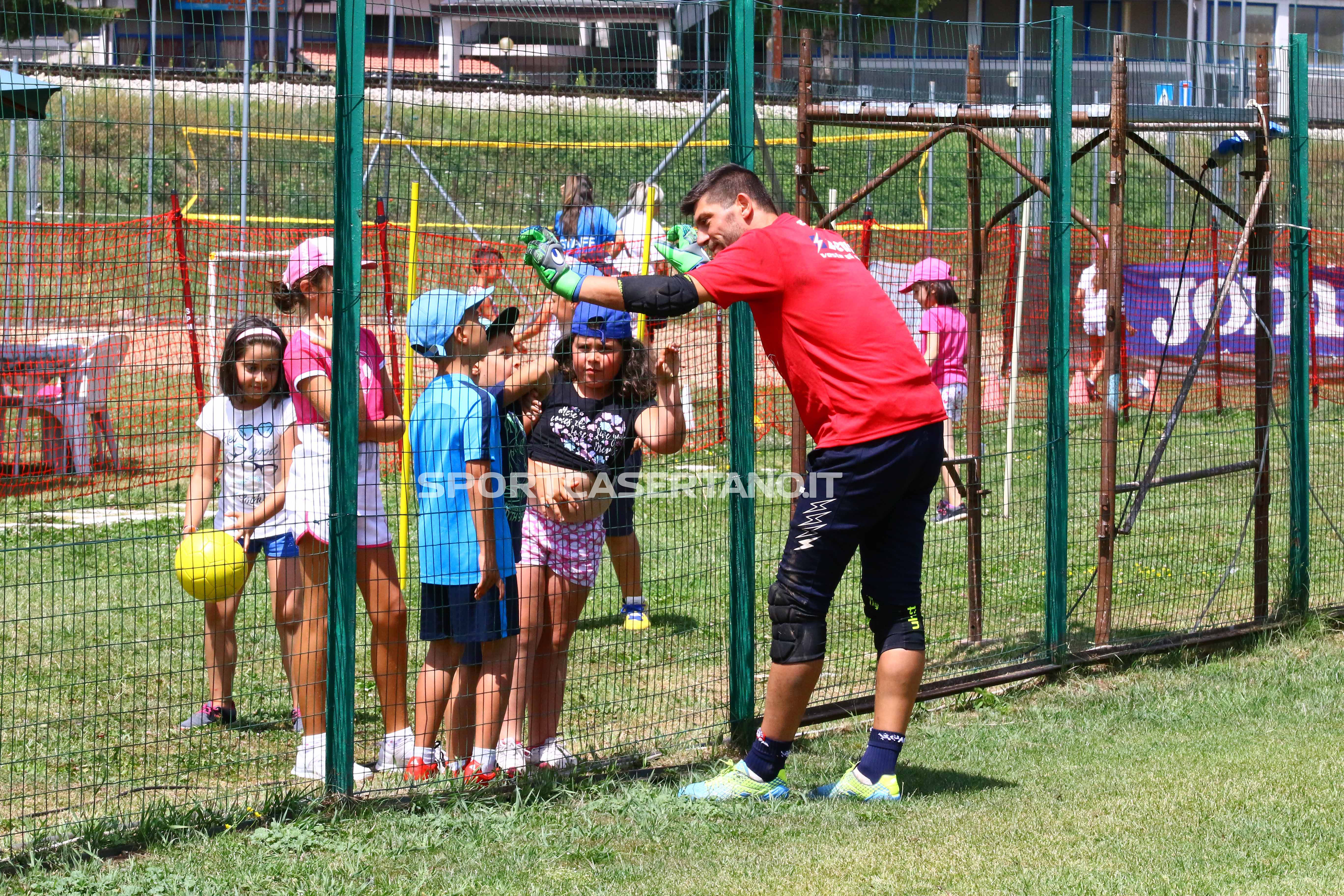 La Casertana in mani sicure con Danilo Russo: il portiere subito in campo e nuovo beniamino dei bambini di Roccaraso