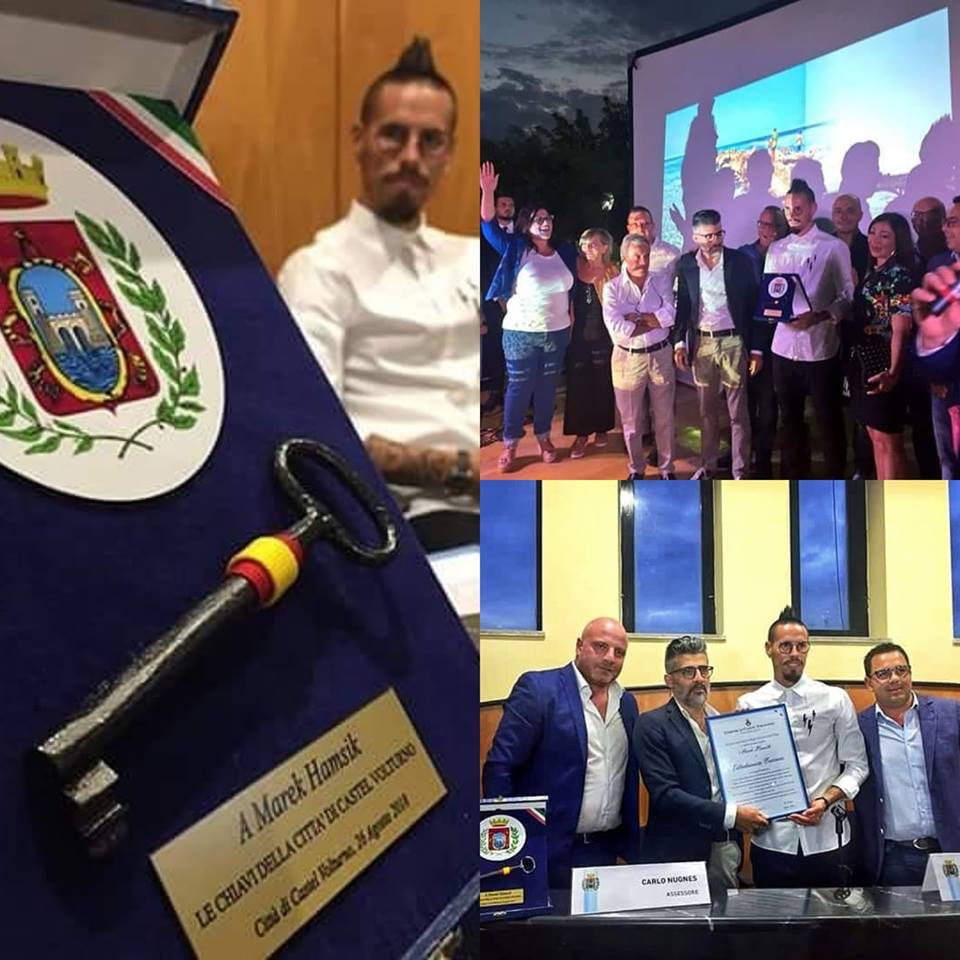 Hamsik si lega in eterno alla provincia di Caserta: Castel Volturno lo omaggia con la cittadinanza onoraria