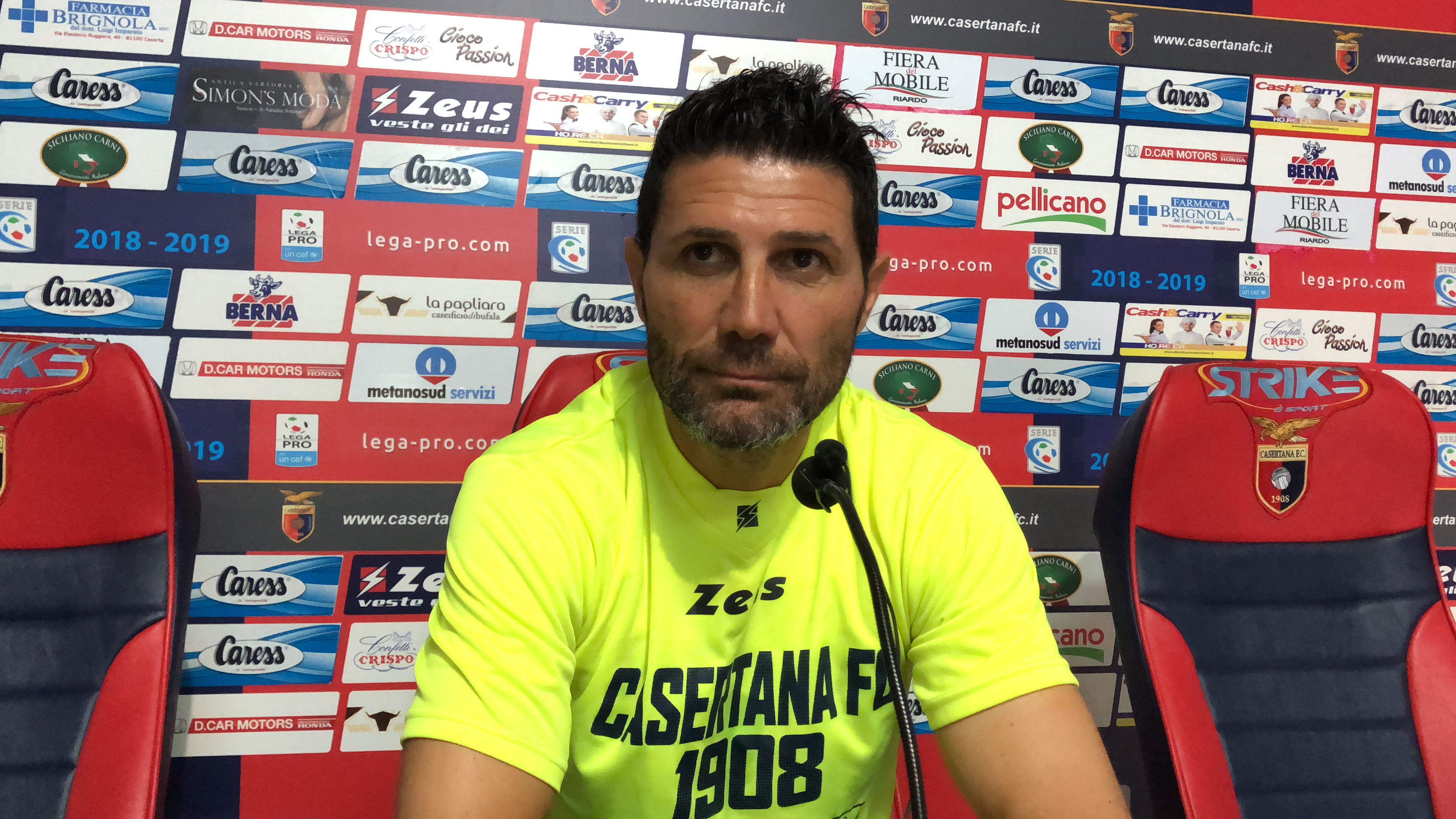 La Casertana insegue a Rieti il primo colpo in trasferta, Fontana: “Loro giovani e spensierati, bisognerà fare molta attenzione. Floro? E’ in crescita”