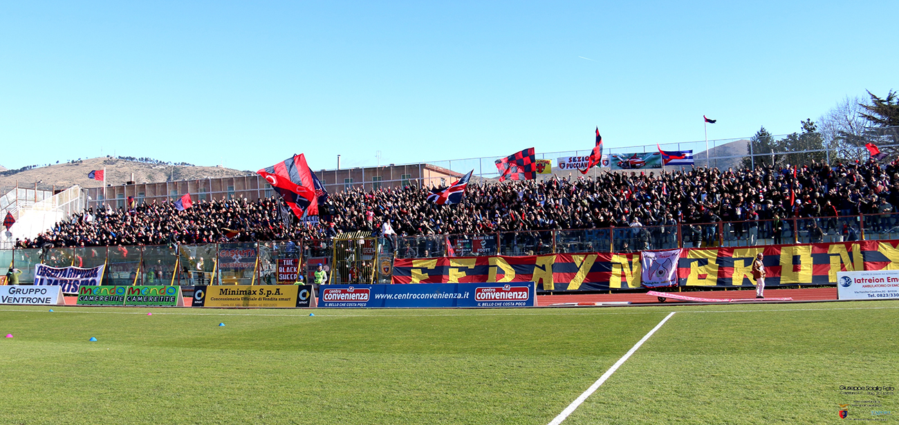 Casertana-Cavese è caccia al biglietto. Il Pinto sarà una bolgia e lo dovrà essere tutto l’anno!