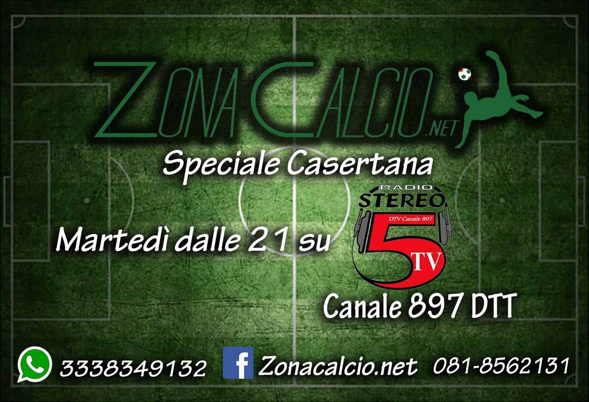 Questa sera a ‘Zona Calcio Speciale Casertana’ filo diretto con i tifosi rossoblù