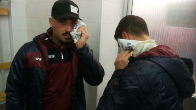 LA FOTO. Il racconto della presunta aggressione del Mondragone a Frattamaggiore