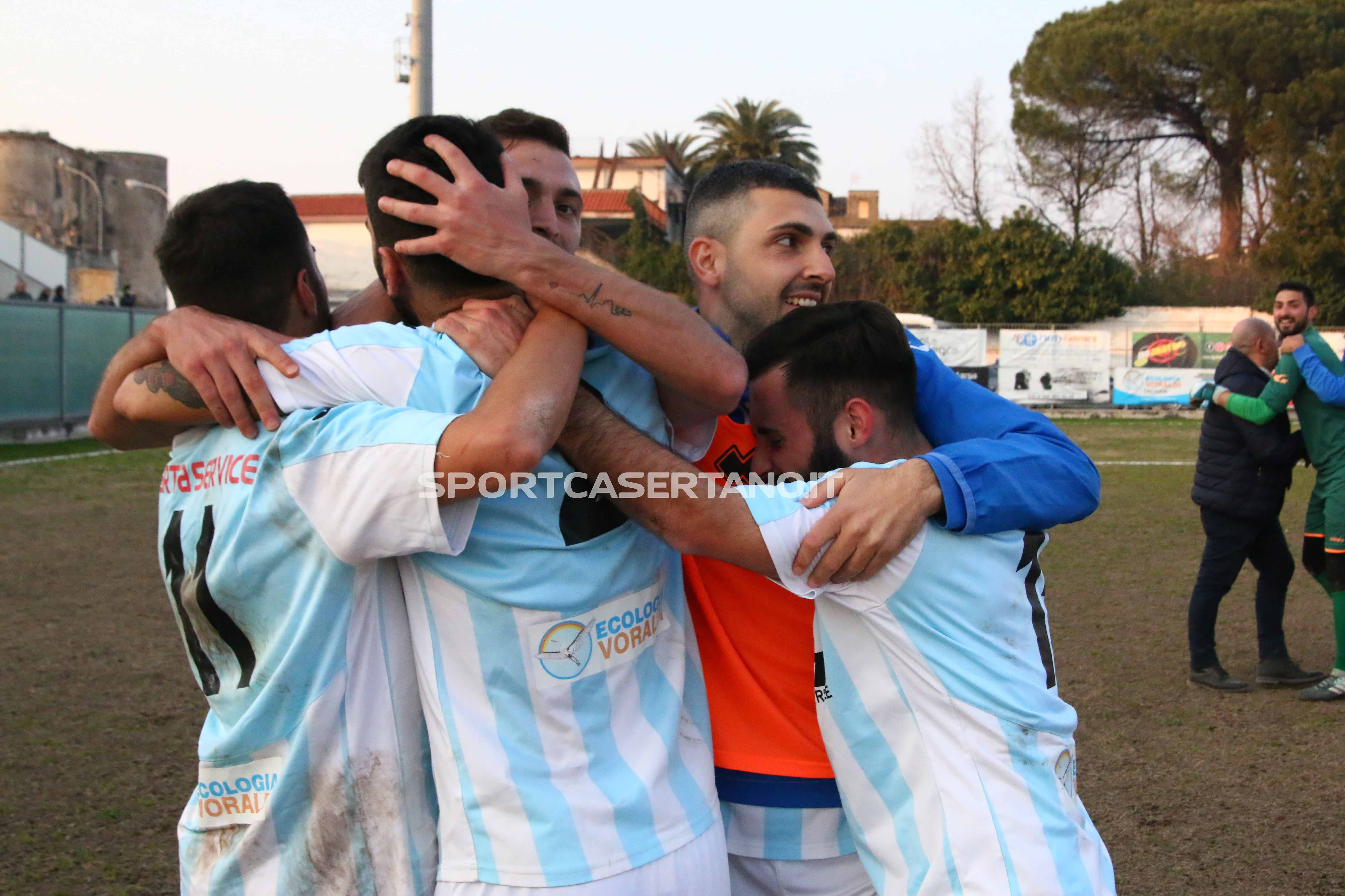 La festa del Marcianise a fine gara