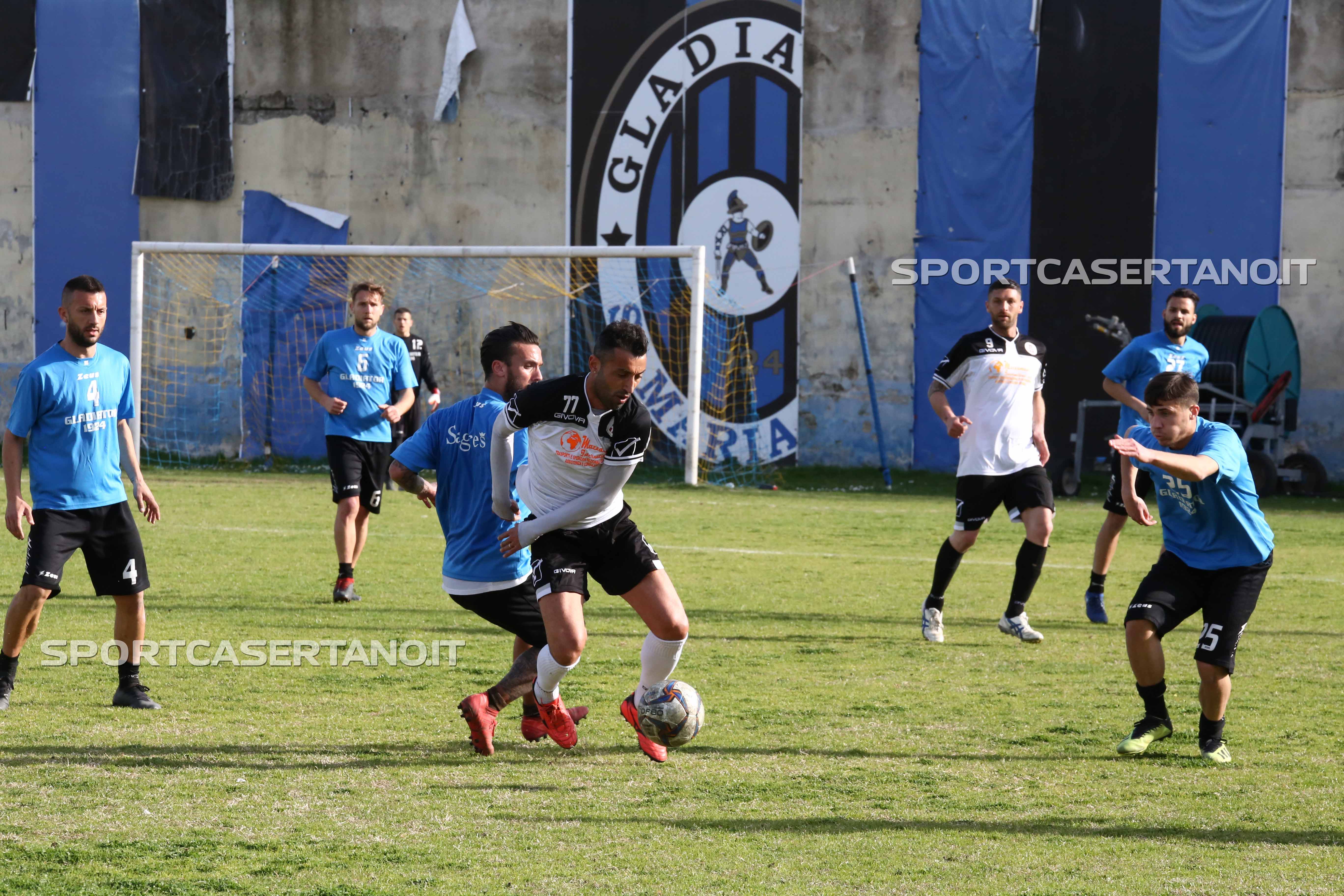 Franzese in azione nell'amichevole contro il Gladiator