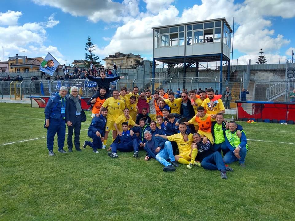 Esultanza del Gladiator per l'accesso ai play-off