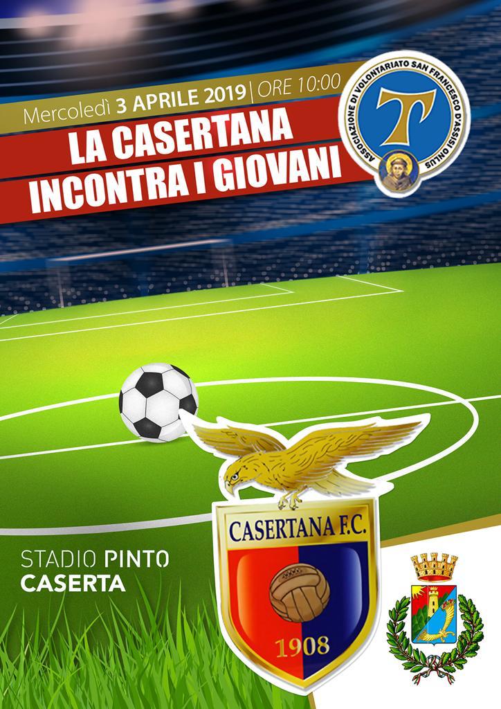 ‘La Casertana incontra i giovani’, mercoledì al Pinto la quinta edizione