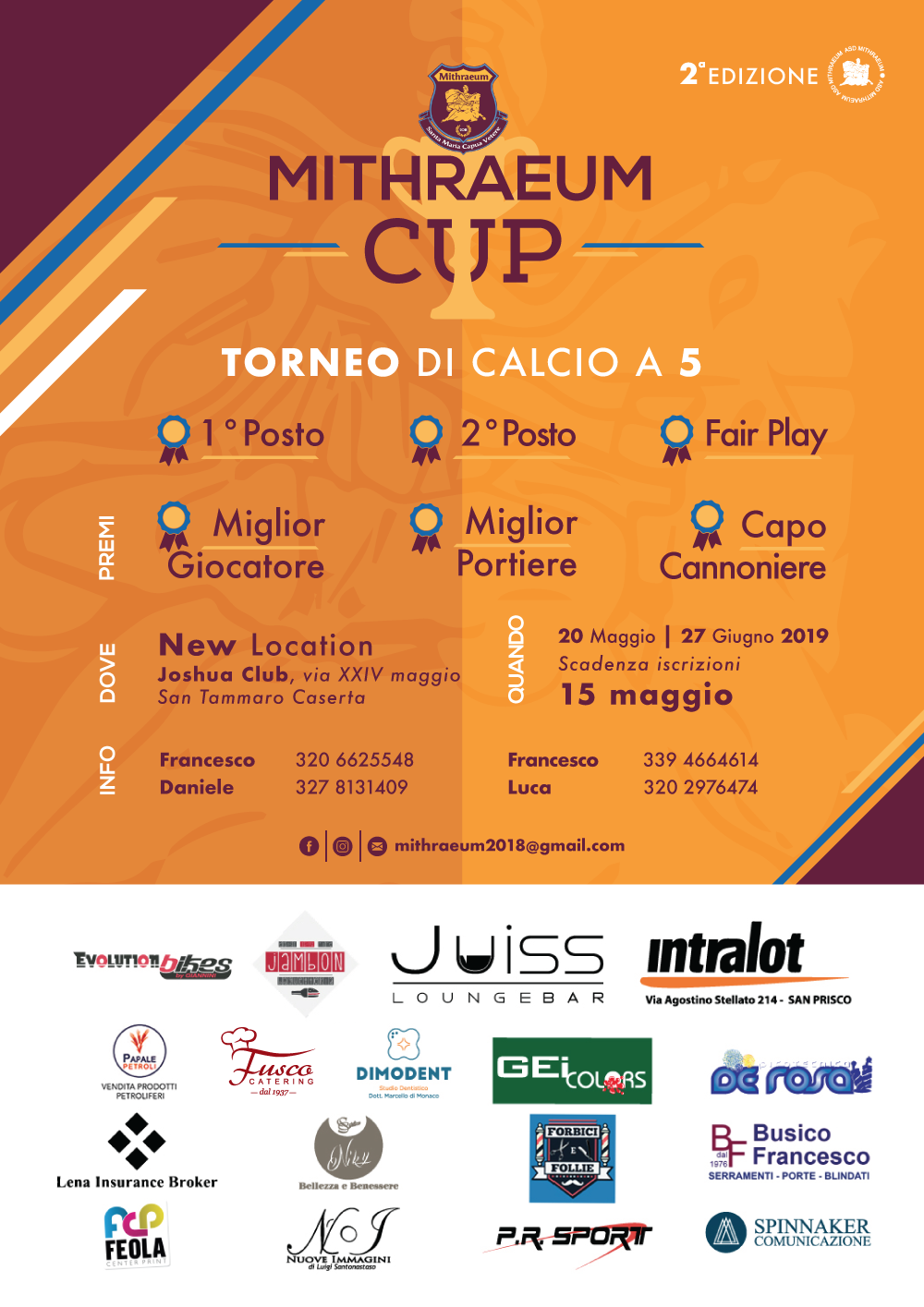 MITHRAEUM CUP, SI ALZA IL SIPARIO SULLA SECONDA EDIZIONE. Tante sorprese e novità per la kermesse