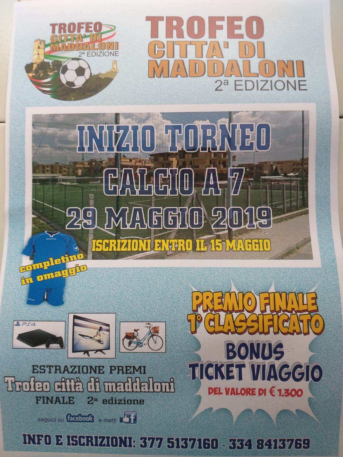 RIPARTE IL “TROFEO CITTA’ DI MADDALONI”. Tante sorprese e novità per la seconda edizione