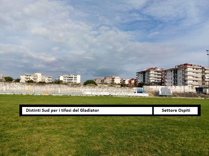TIFOSI IN MASSA PER IL GLADIATOR. Ampliato eccezionalmente lo stadio Piccirillo, ecco le disposizioni del clun neroazzurro