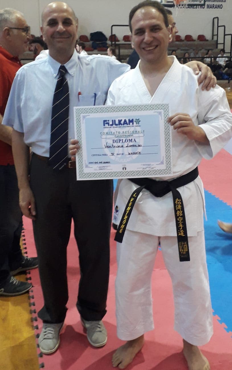 Polisportiva Capasso, l’alteta Ventrone miglior esaminato agli esami per cinture nere di Karate