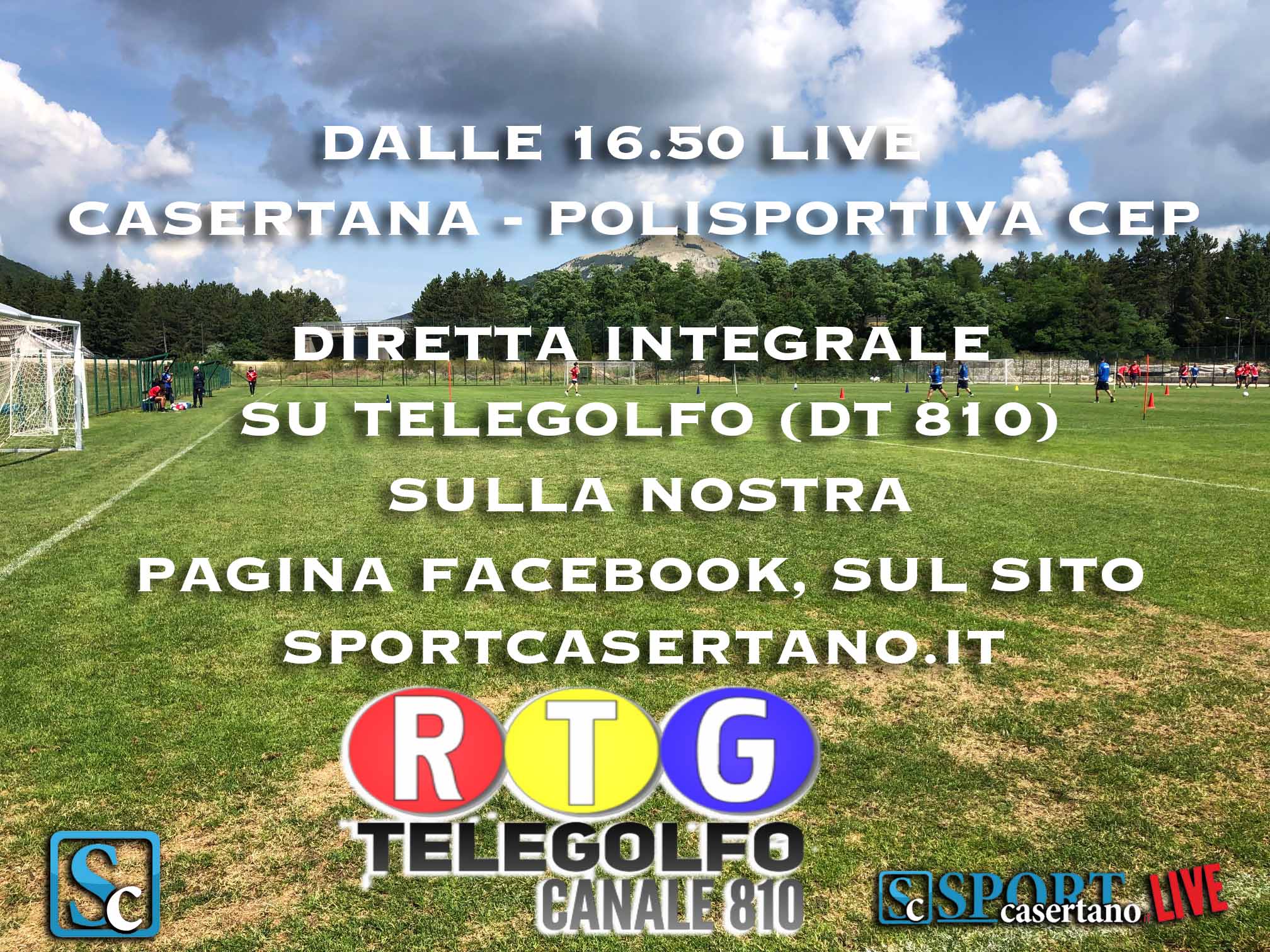 La prima uscita della Casertana in diretta streaming e su Telegolfo