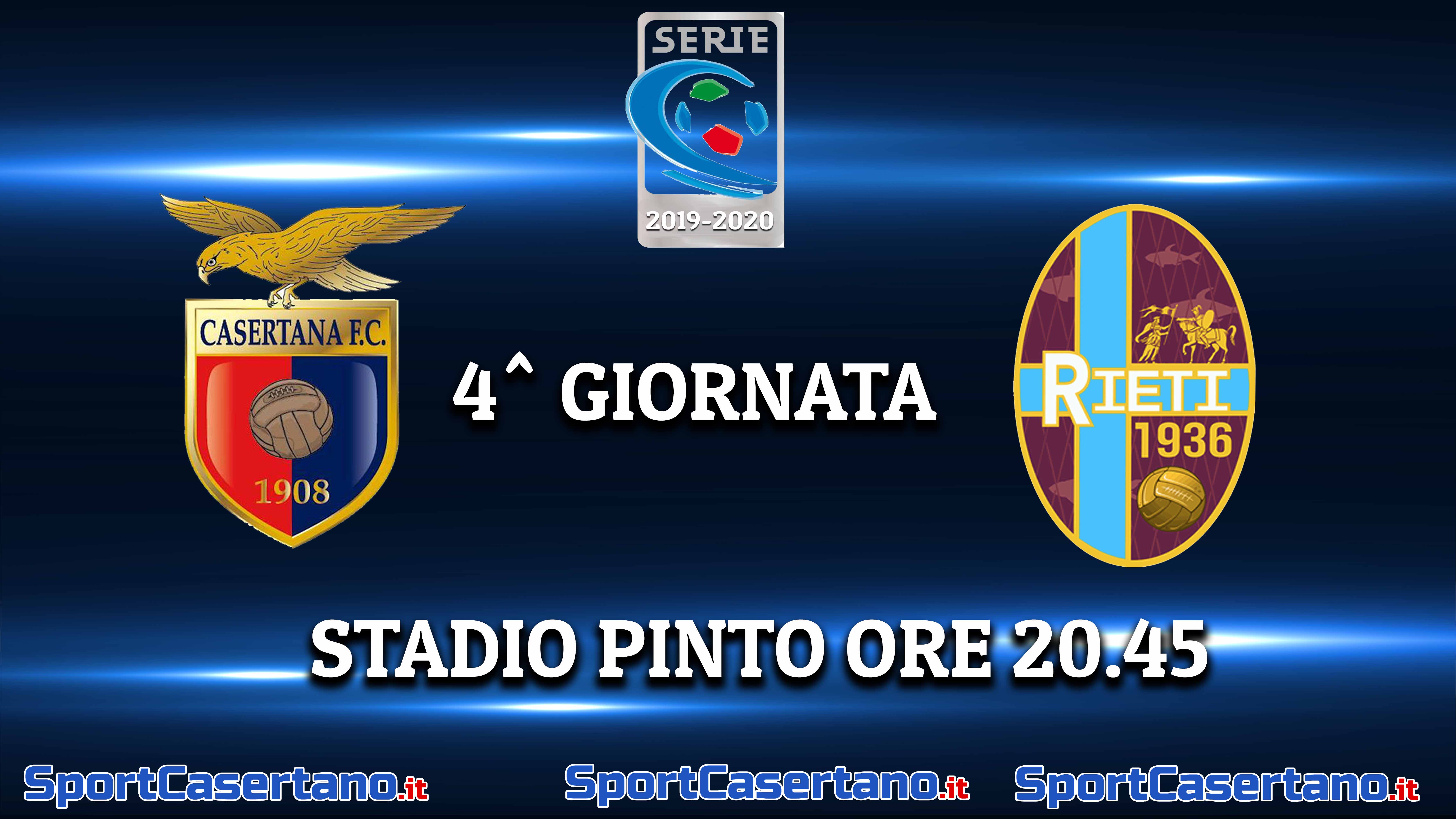Casertana-Rieti le formazioni ufficiali: Adamo dall’inizio, confermato il tandem d’attacco