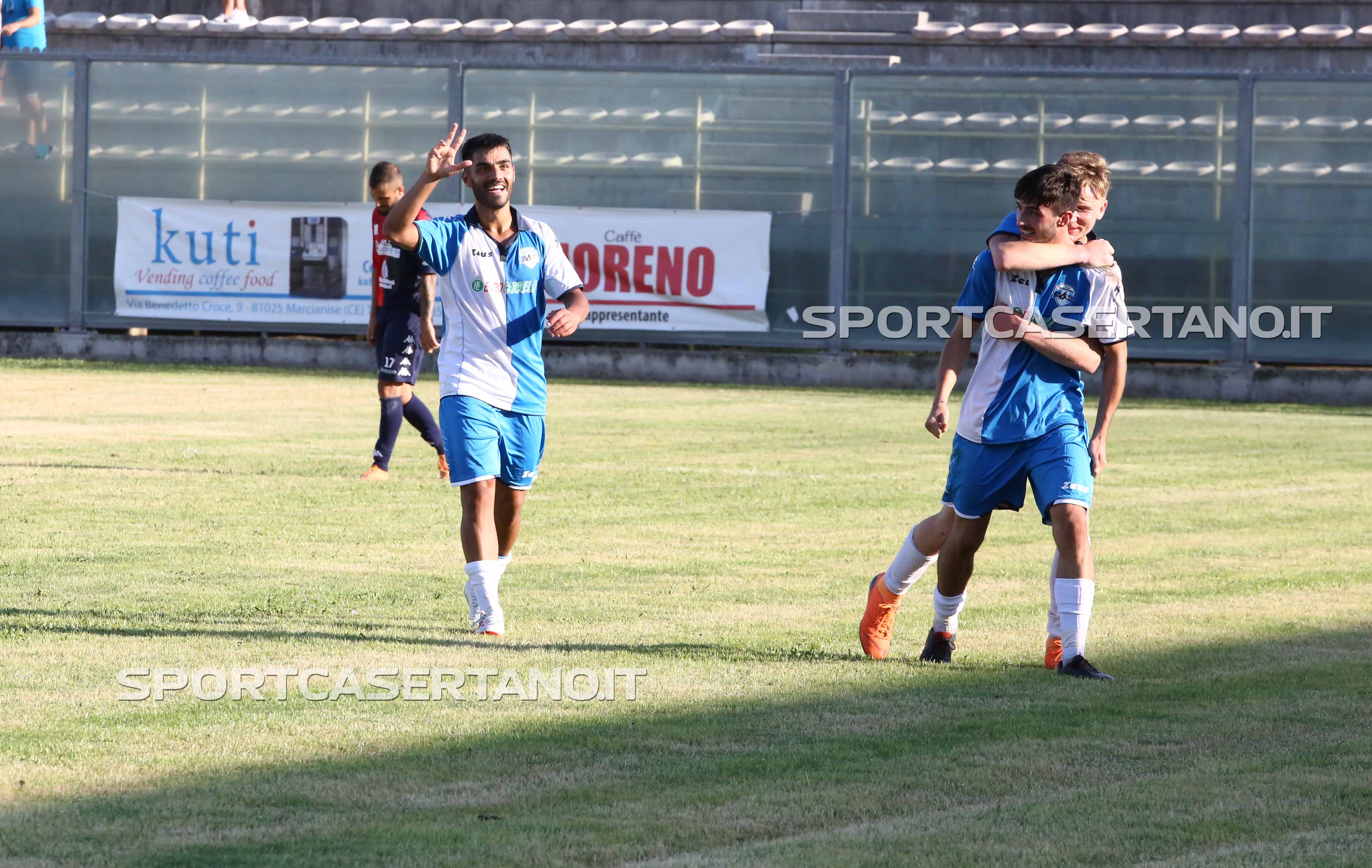 L'esultanza di Federico dopo il gol