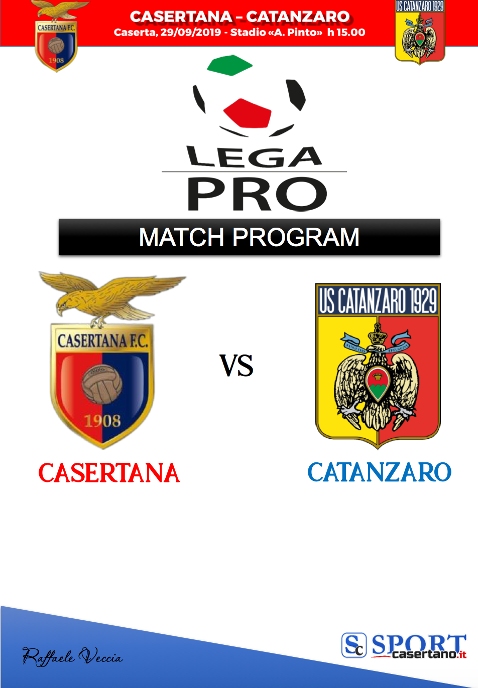 Casertana-Catanzaro, scarica il nostro match program