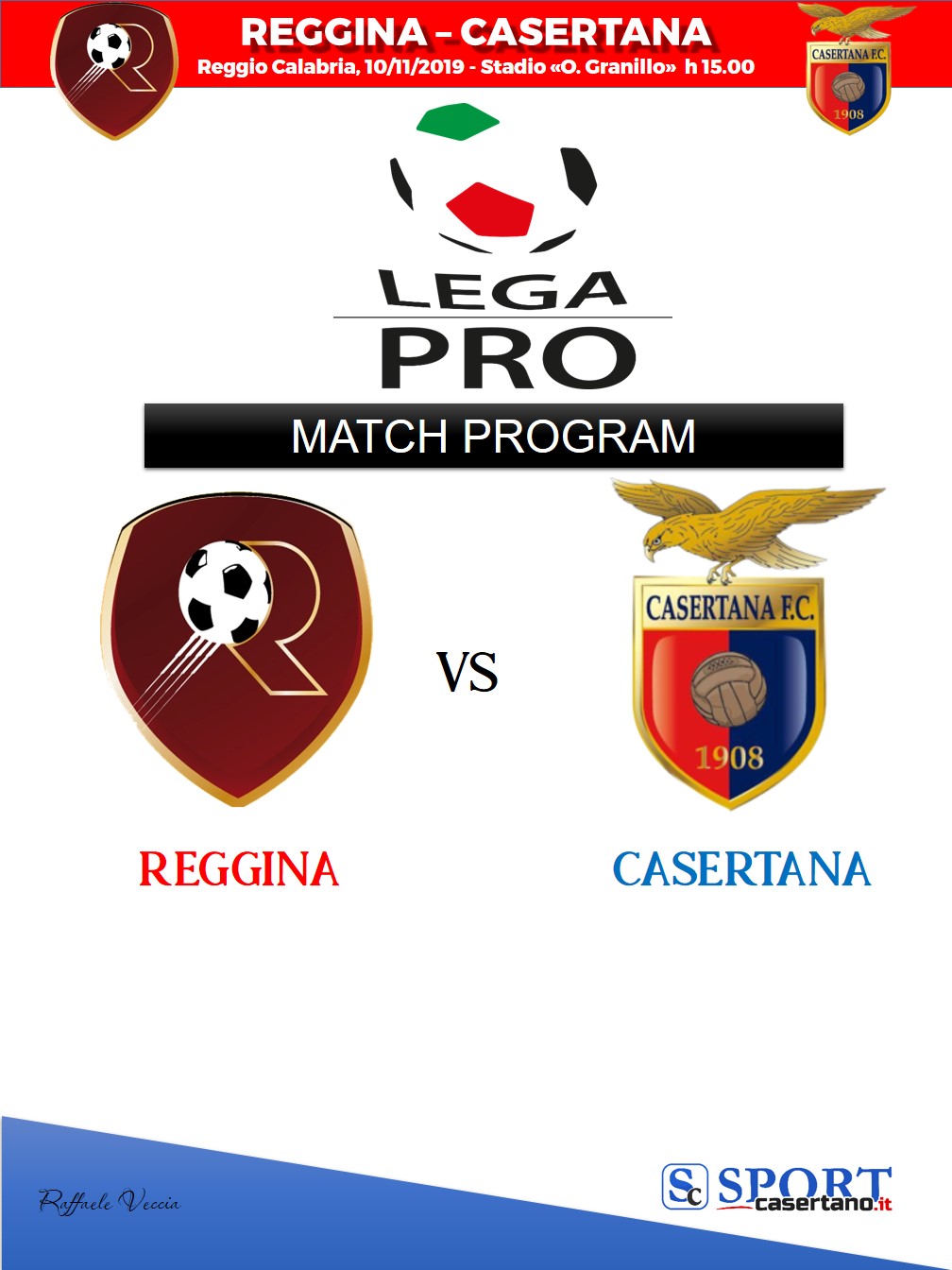 Reggina – Casertana: il match program
