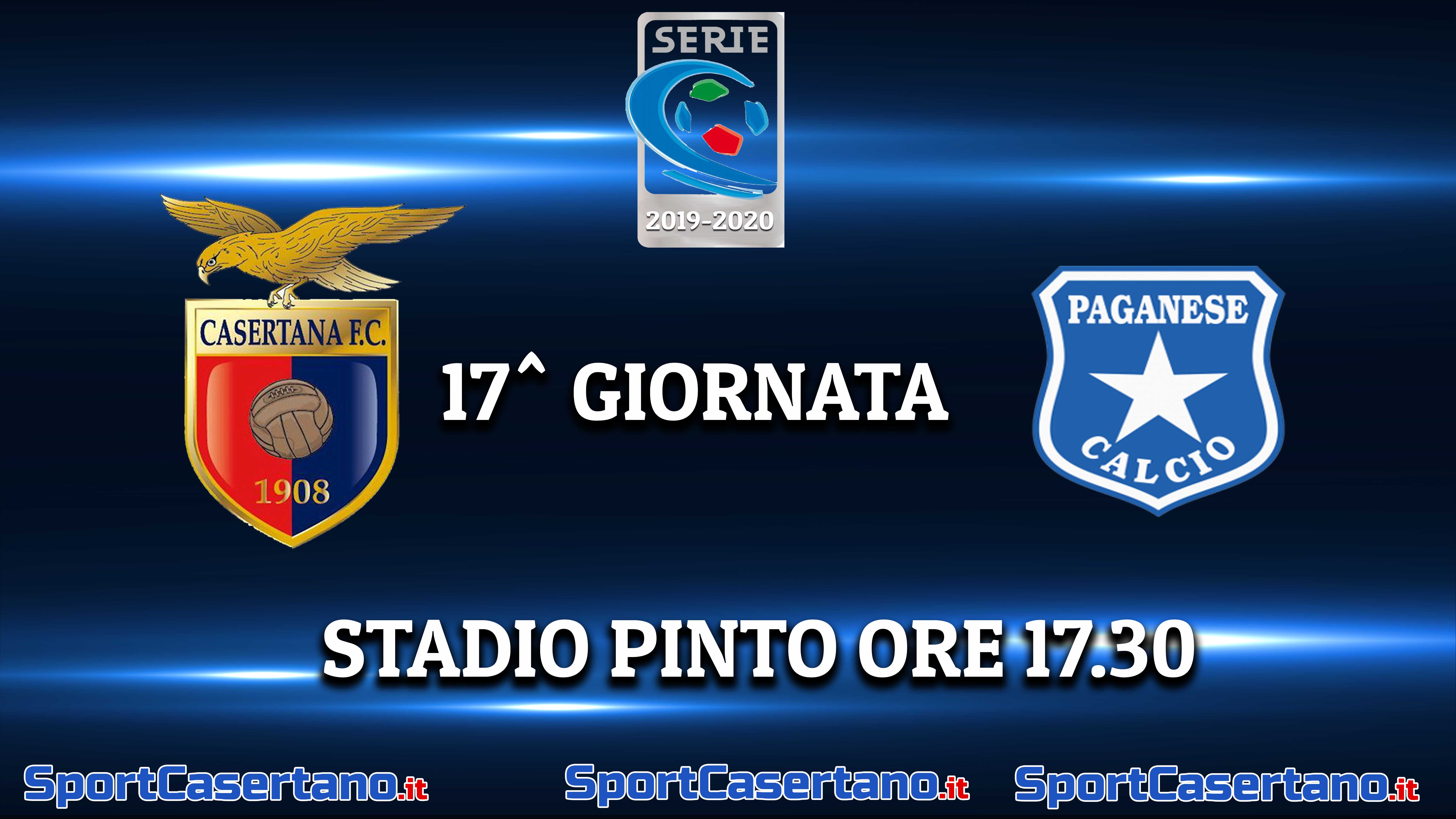 Le formazioni ufficiali di Casertana-Paganese