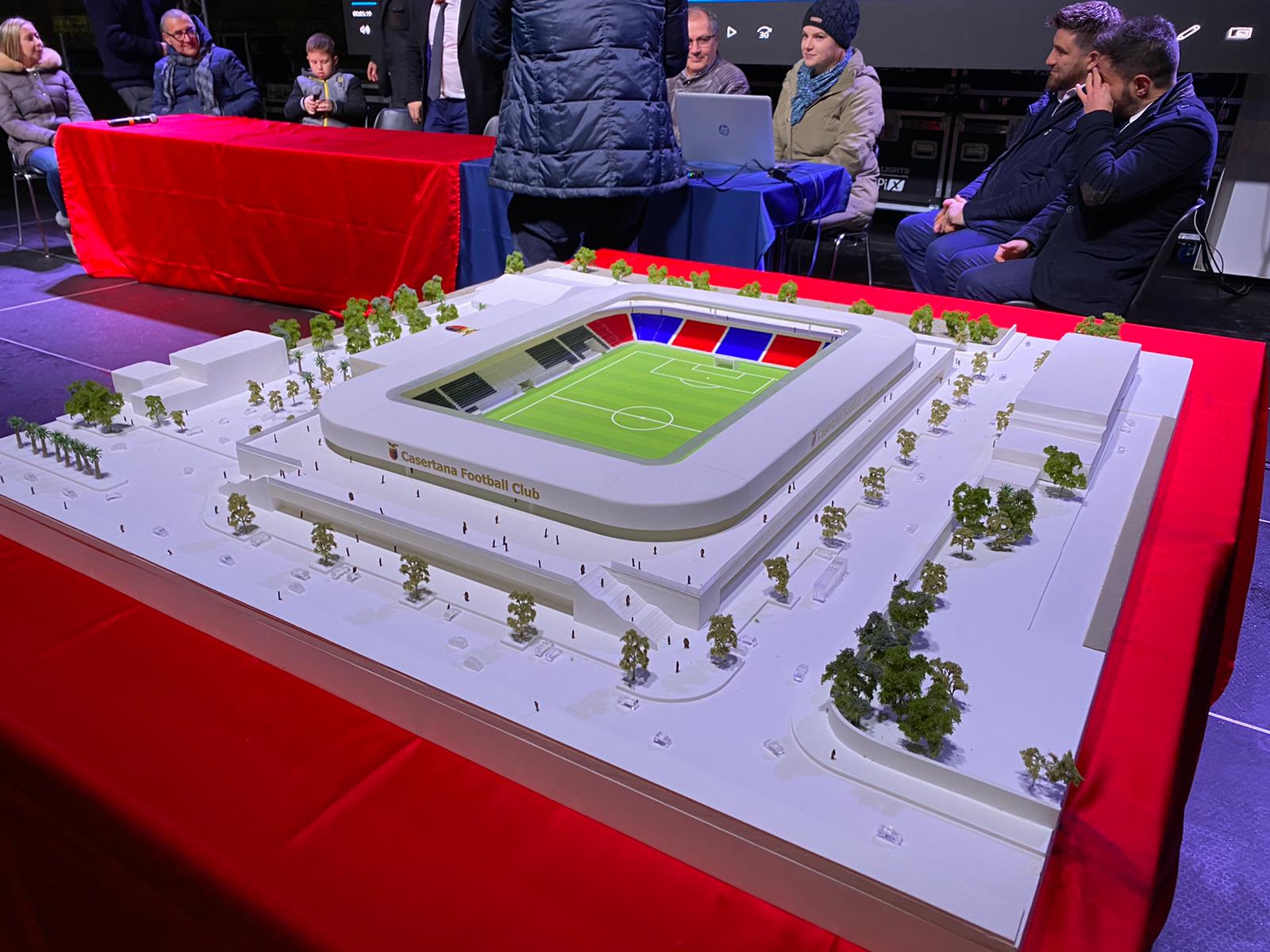 SI ALZA IL SIPARIO – Svelato il nuovo stadio Pinto. Tifosi in delirio per il grande progetto della Casertana