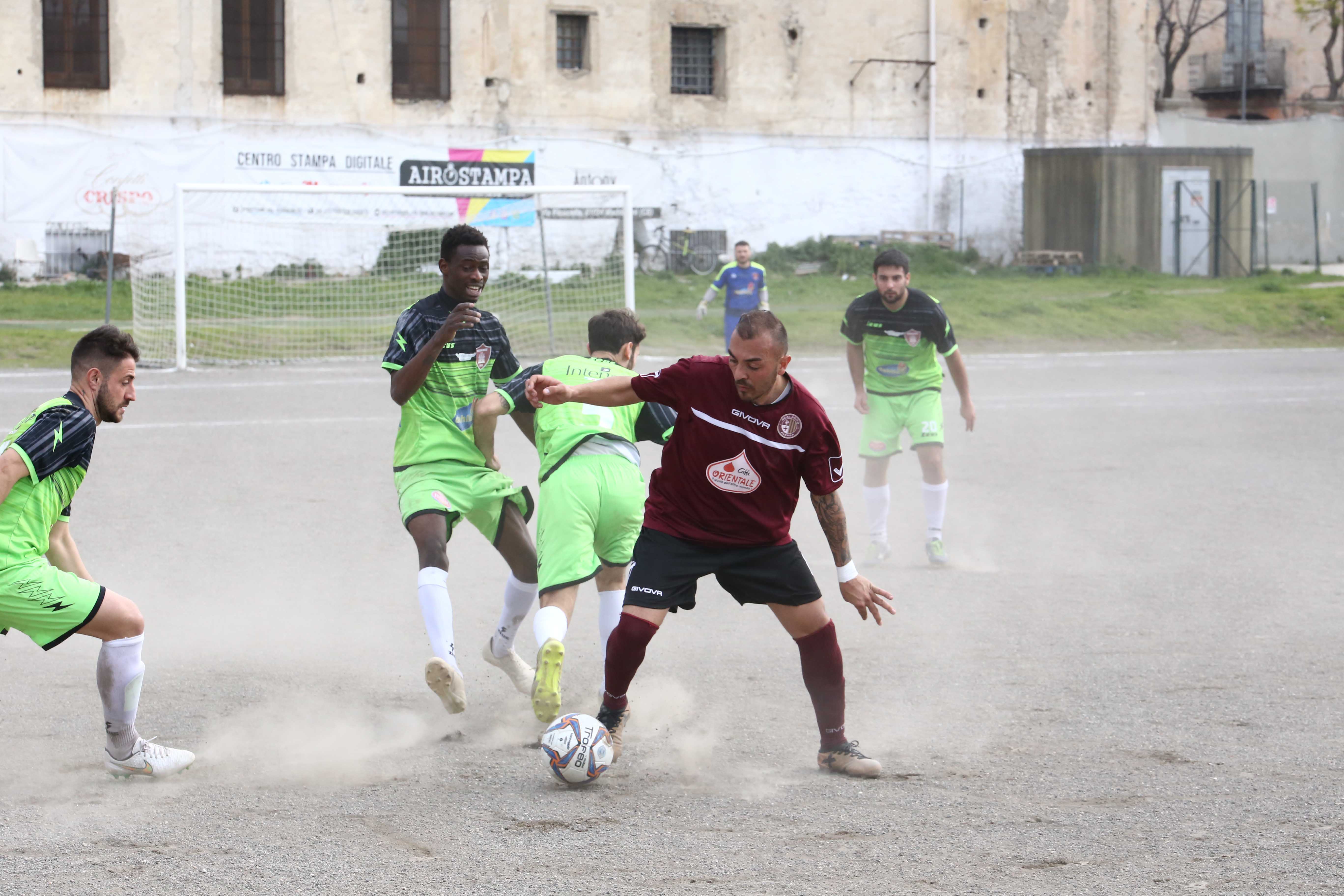 Cerrato in azione contro la Maddalonese
