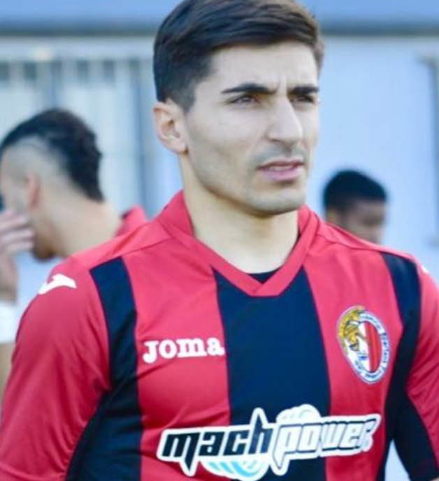 Alessio Capitelli con la maglia dell'Hamrun Spartans