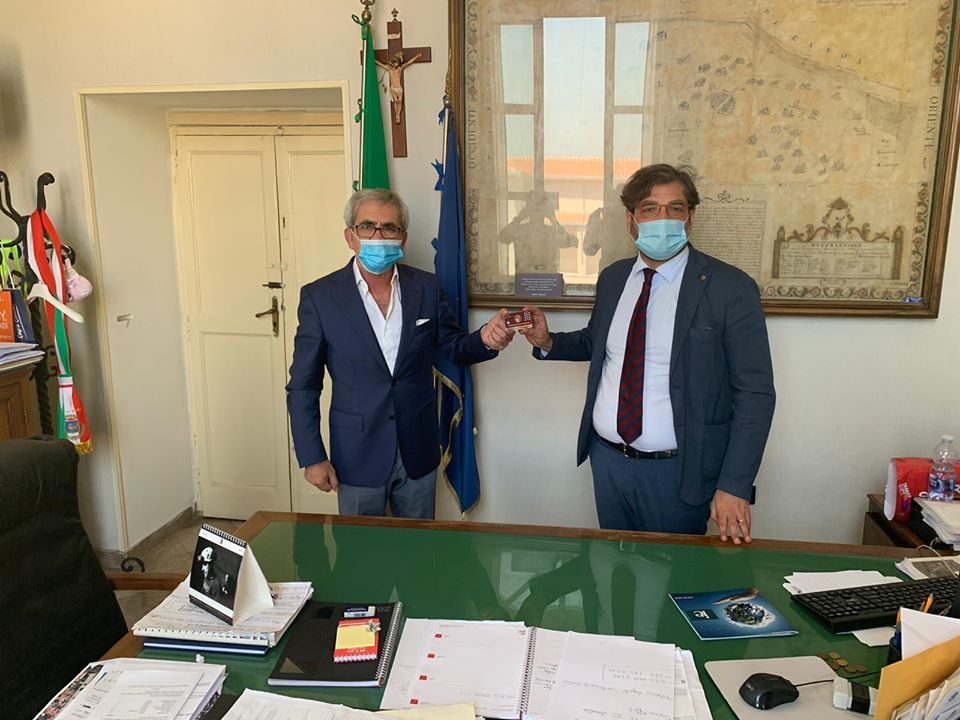 TUTTI INSIEME PER IL REAL AGRO AVERSA. Il presidente Pellegrino incontra il sindaco Golia: “Vogliamo regalare emozioni al Bisceglia”