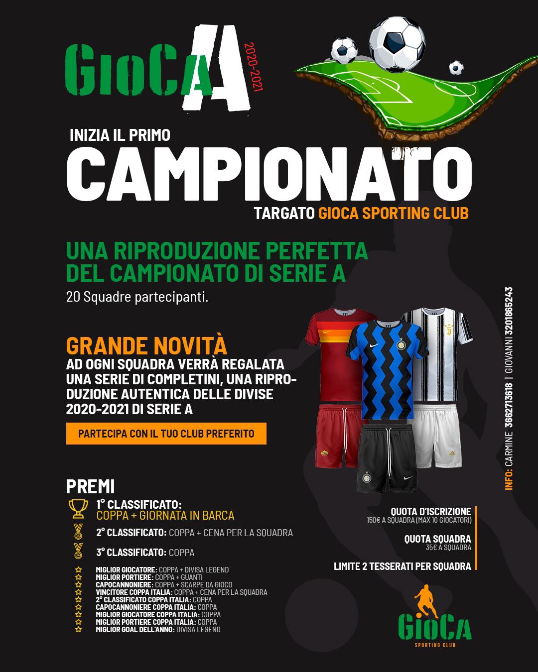 A Capodrise la prima edizione del Gioca Sporting Club con tutti i club di serie A