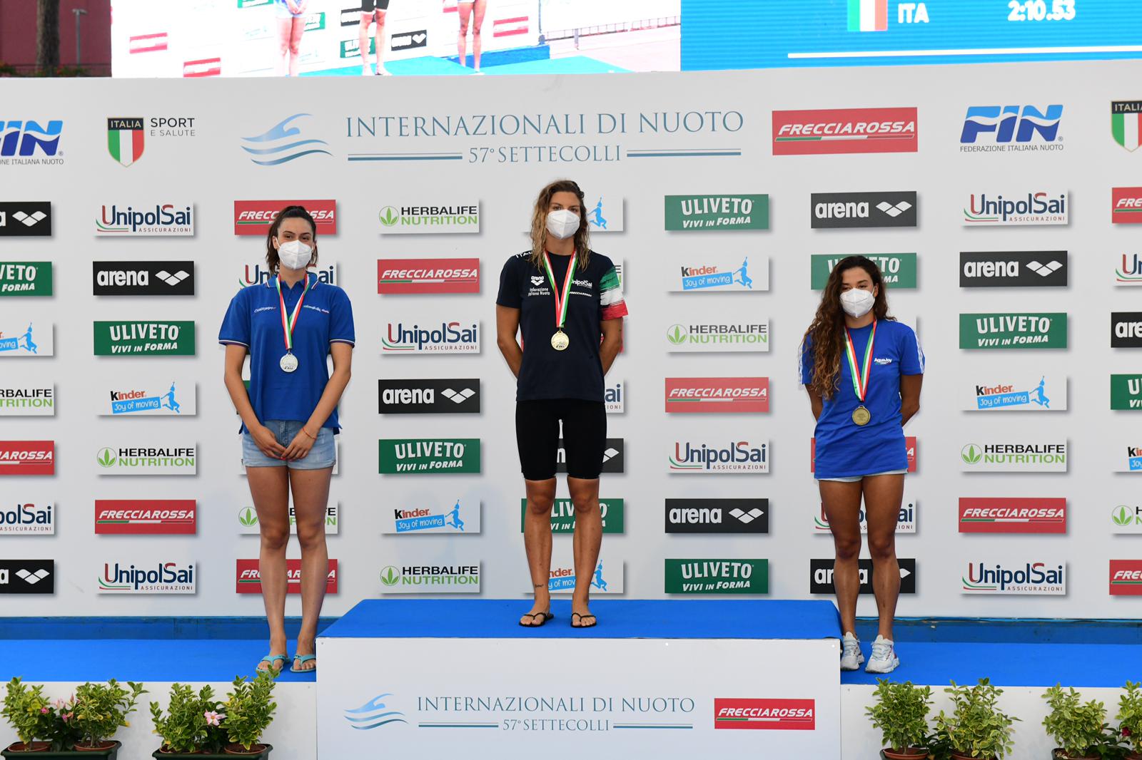 ALTRO TRIONFO PER L’ASSONUOTO – Per Antonella Crispino spettacolare argento al ‘7 Colli’ di Roma!