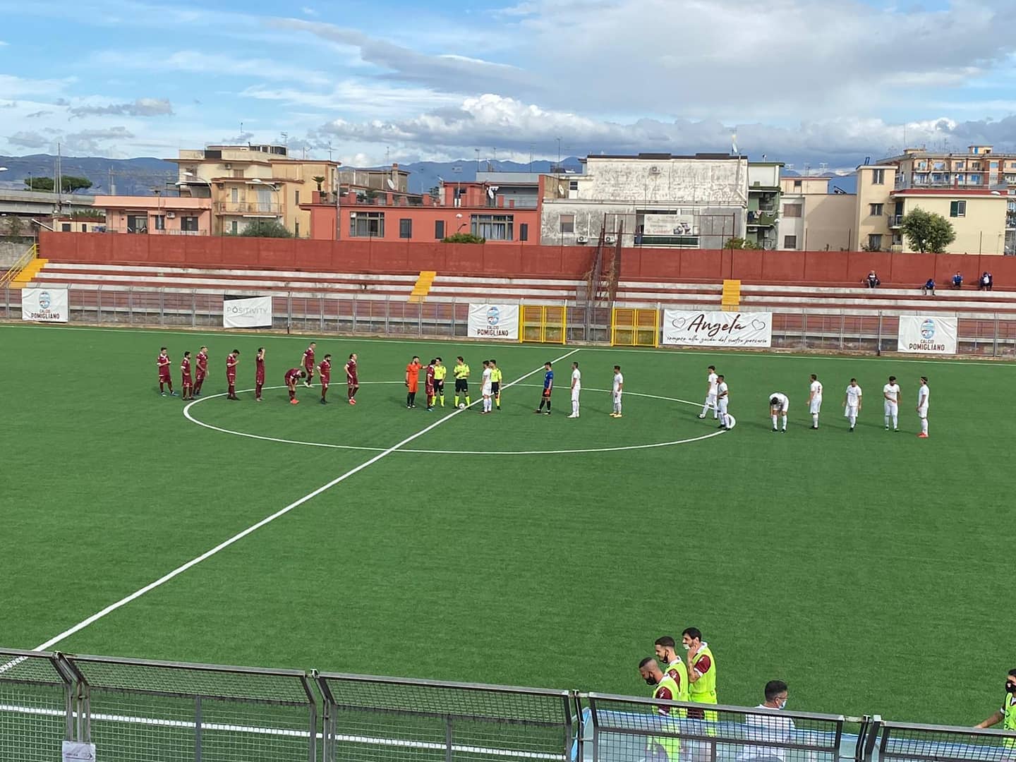Maddalonese e Pomigliano schierate in campo