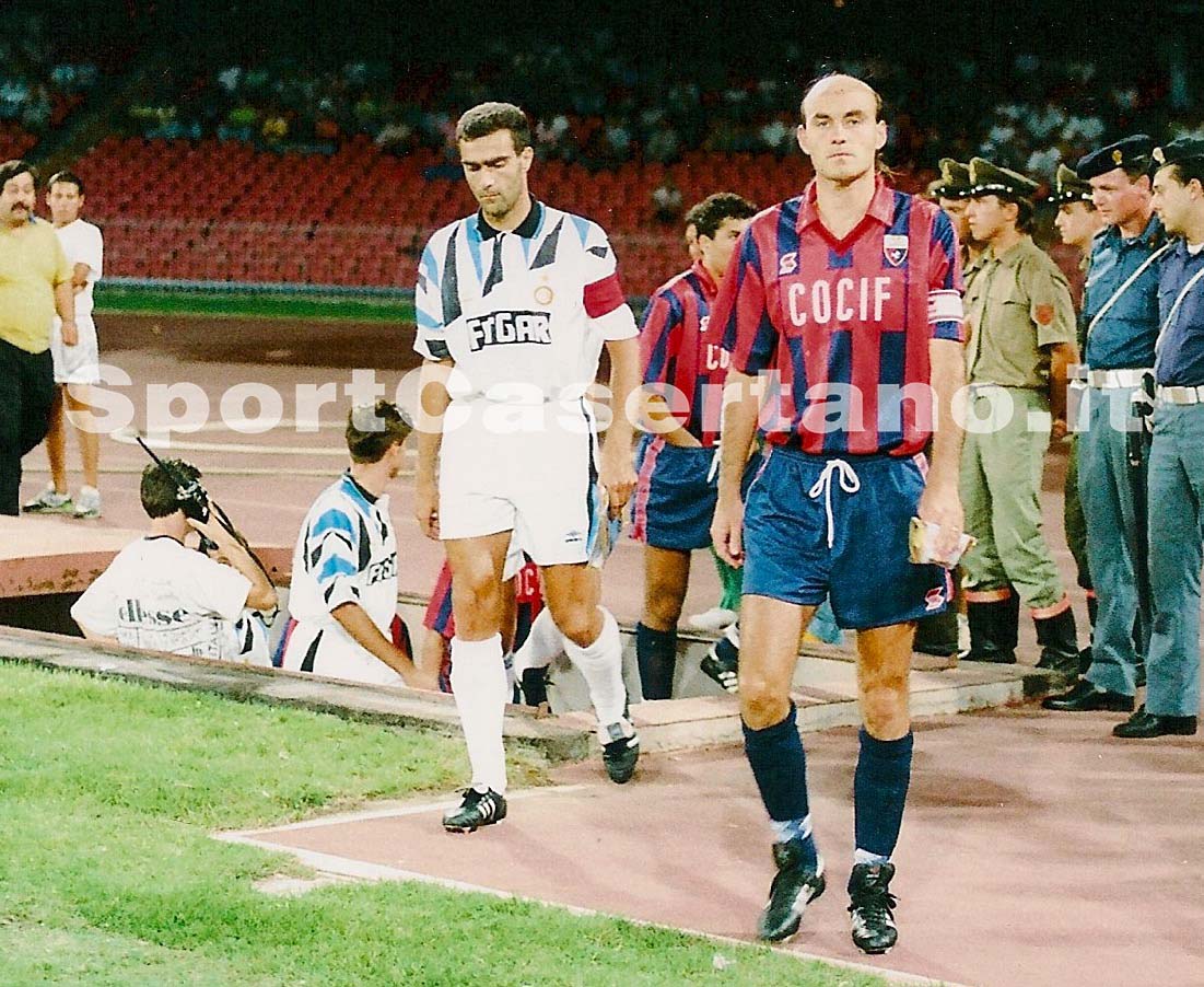 Marco Serra nella storica sfida con l'Inter al San Paolo di Napoli